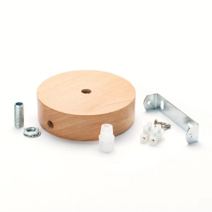 Orion Lightstyle Baldachin aus Buchenholz (100mm) mit Zubehör für Lampen & Leuchten.