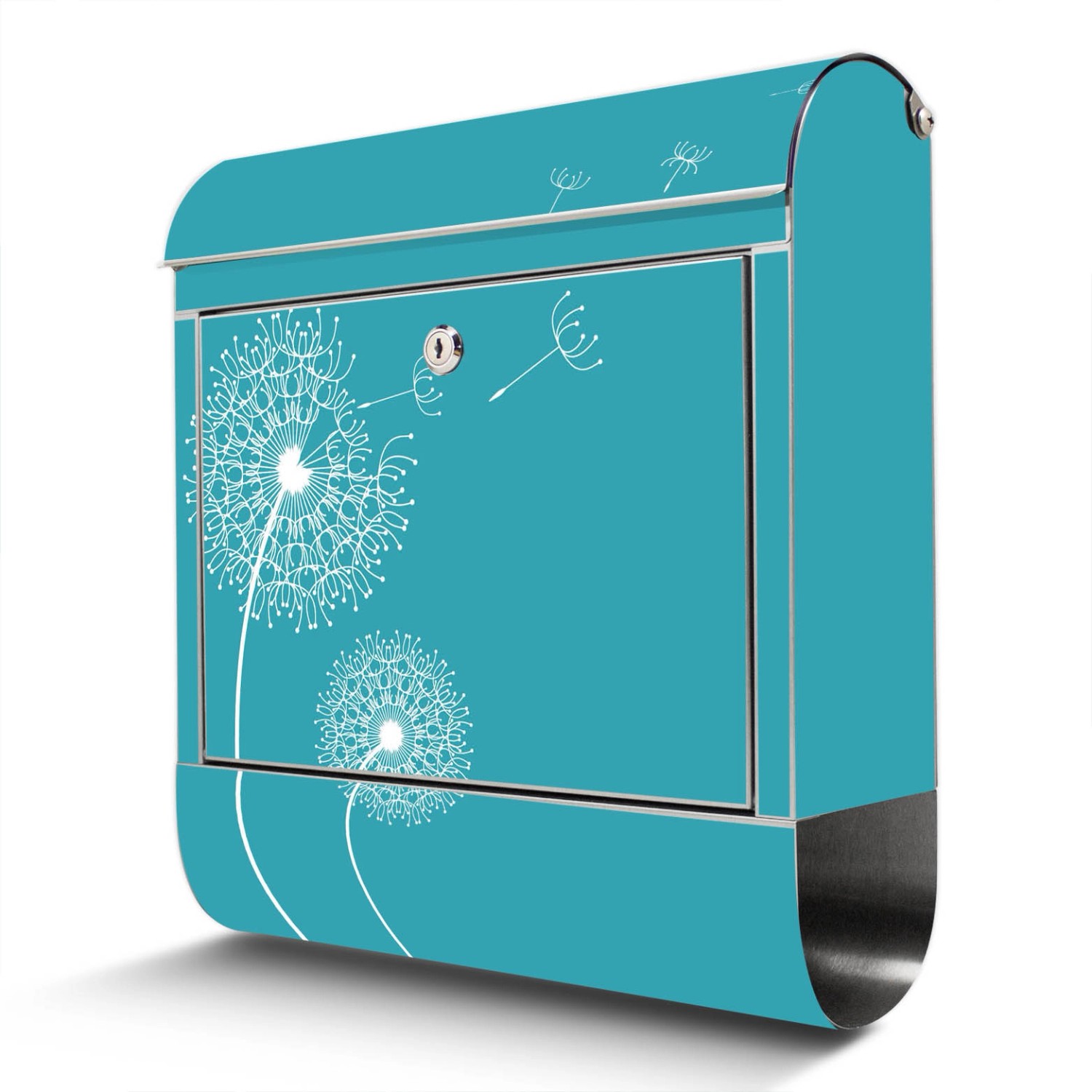 Banjado Briefkasten Edelstahl 38x43x12.5cm Rostfrei Mit Zeitungsfach Mit Mo günstig online kaufen