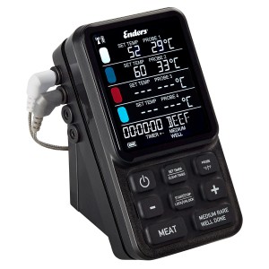 Enders LCD Funkthermometer für Grill, mit Temperaturanzeige und Fühlern. Grillzubehör für präzises Garen.