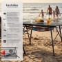 Tectake Aluminium Campingtisch Tina Faltbar Wetterfest  90 x 52 x 70 cm Schwarz_2