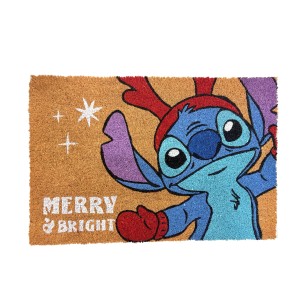 Disney Weihnachts-Fußmatte Stitch Merry & Bright 60 cm