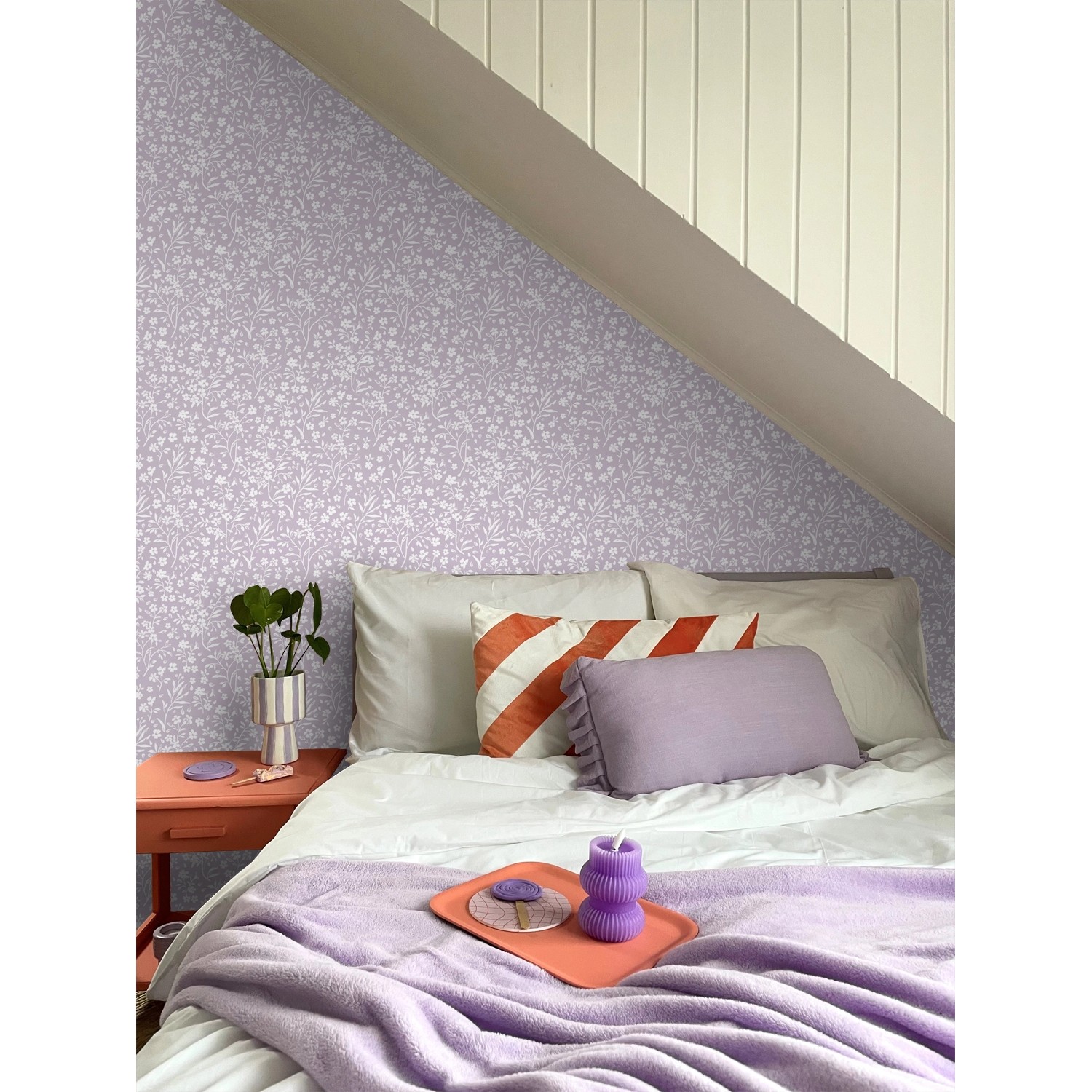 ESTAhome Tapete Blumen Violett 50 x 900 cm 139883 günstig online kaufen