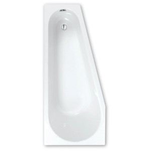 Steinkamp Raumsparbadewanne, 160x70 cm, Weiß, Acryl, rechte Ausführung.
