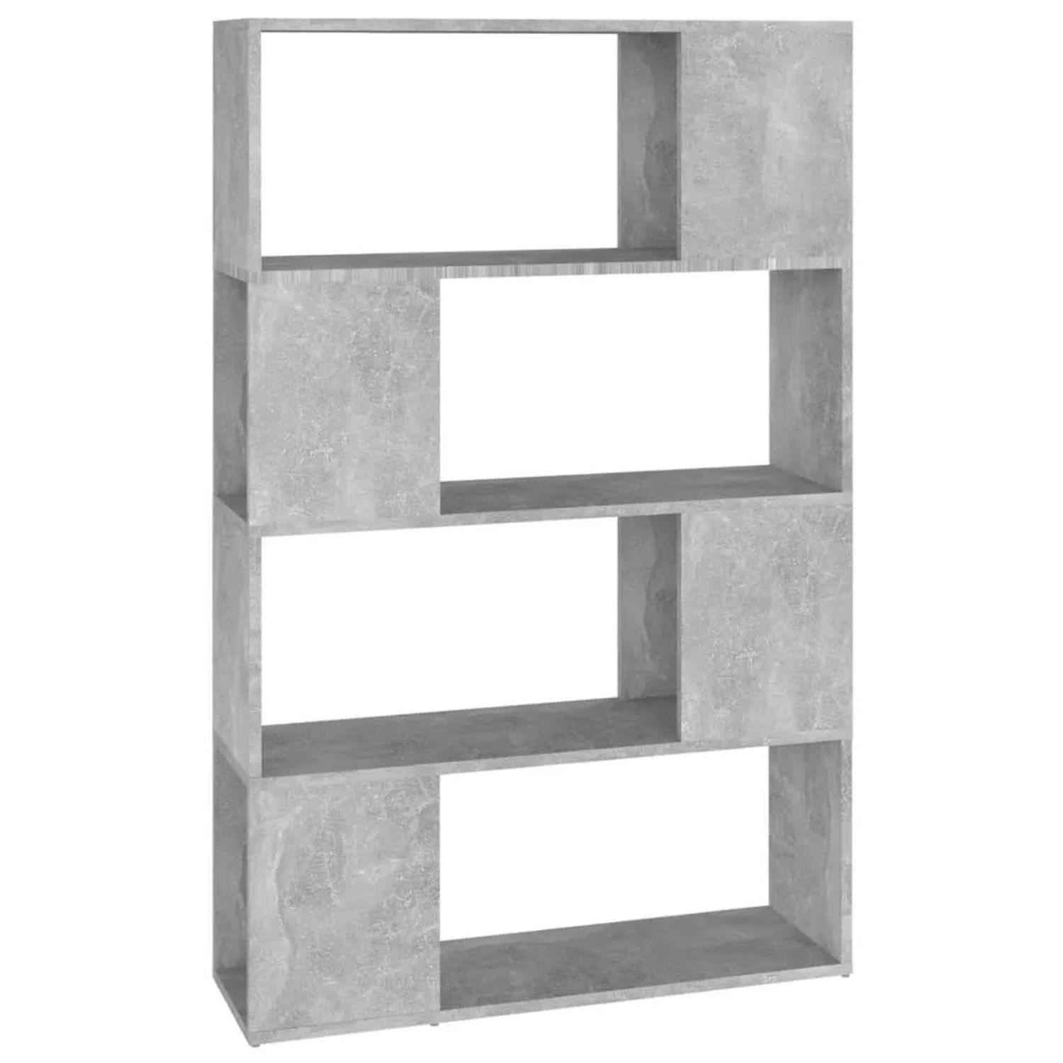 vidaXL Bücherregal Raumteiler Betongrau 80x24x124,5 cm Holzwerkstoff 809138 günstig online kaufen