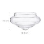 Relaxdays Schwimmwindlicht Glas Transparent 12er Set 4,5 cm x 8 cm_4