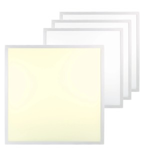 4er Pack ENOVALITE LED Panel 62x62cm, 36W warmweiße Deckenleuchten für Rasterdecken.