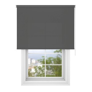 Deco-Raum Tageslicht-Rollo Bohren Basic GL 105 cm x 150 cm Dunkelgrau