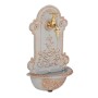 Relaxdays Wandbrunnen Gusseisen Grau Gold 36 cm x 22 cm x 10,5 cm 2,8 kg