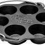 Petromax Muffinform MF6 aus Gusseisen, ideal zum Backen im Dutch Oven & Ofen.