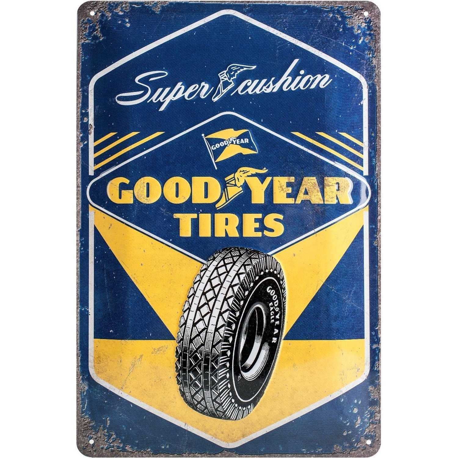 Nostalgic-Art Blechschild 20 x 30cm - Goodyear - Super Cushion günstig online kaufen