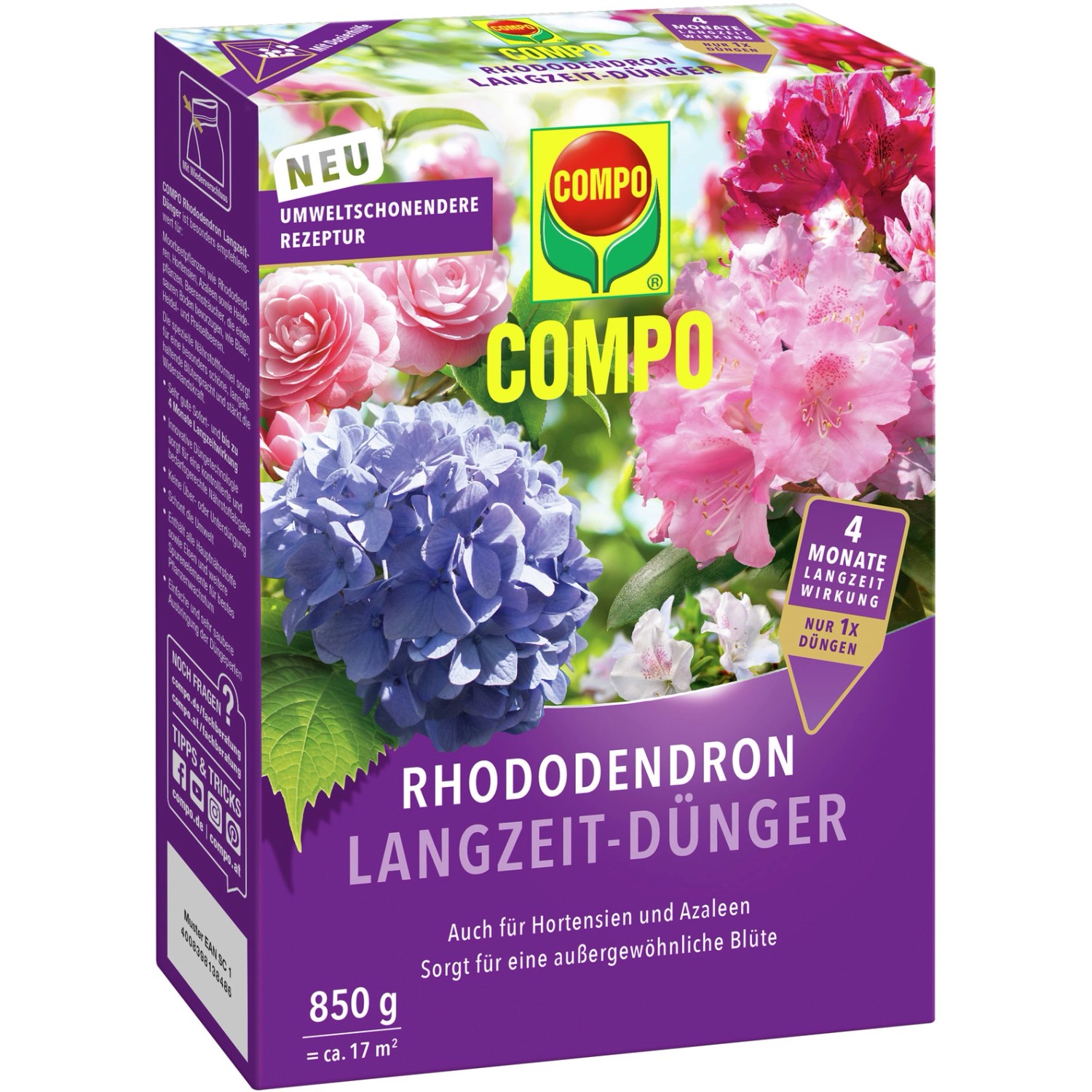 Compo Rhododendron Langzeit-Dünger 850 g