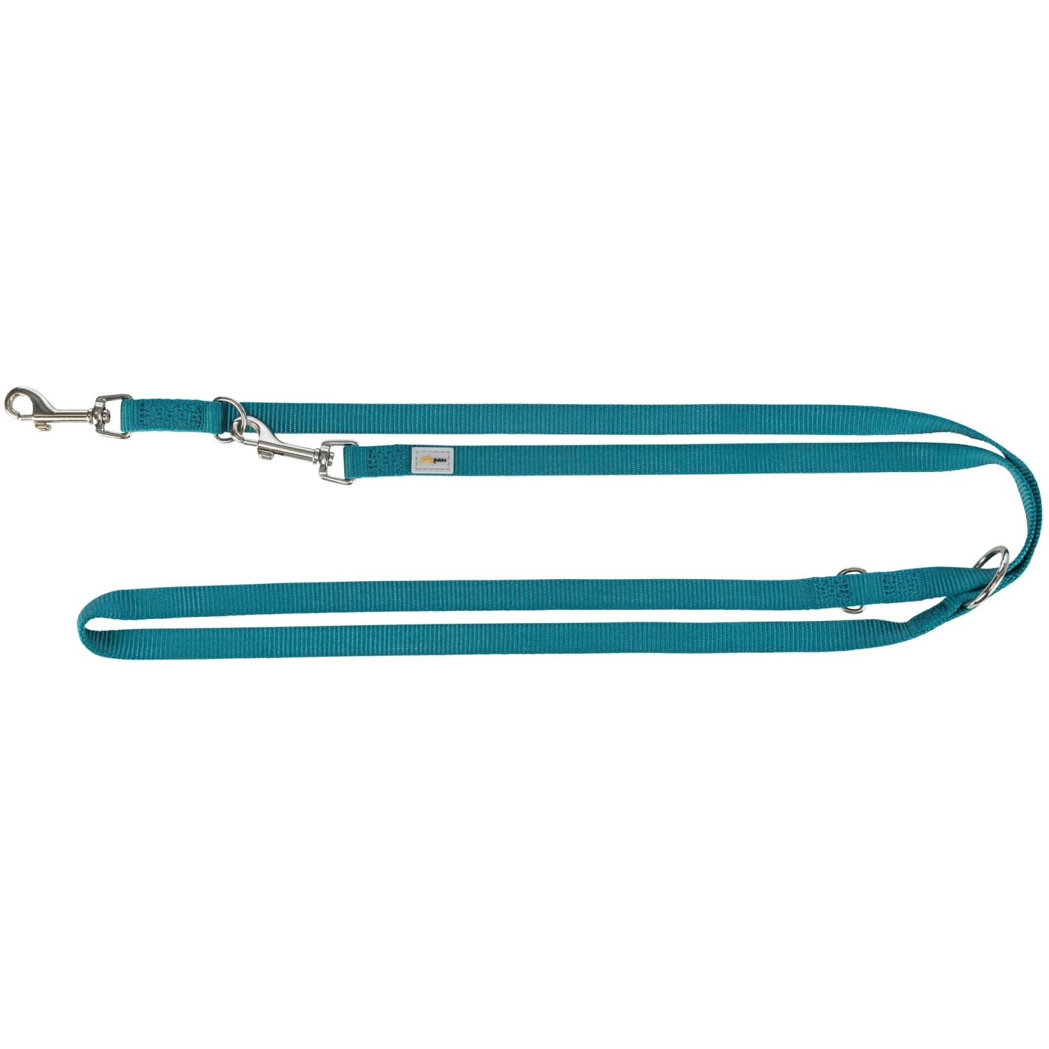 Jollypaw Gurtband V-Leine 200 cm x 20 mm Petrol