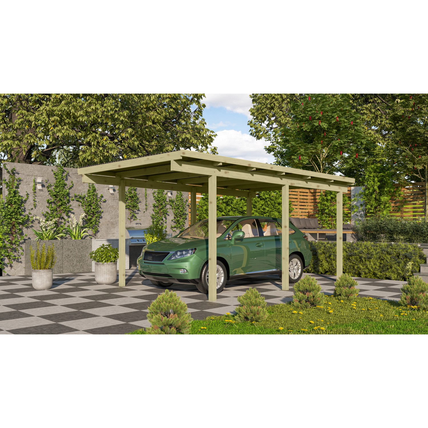 Karibu Einzelcarport Eco