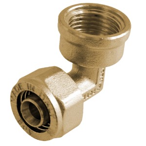 Kirchhoff Winkel 90° Klemmfitting, 26 mm x 24,2 mm (3/4 IG) aus Messing für MSVR Blank.