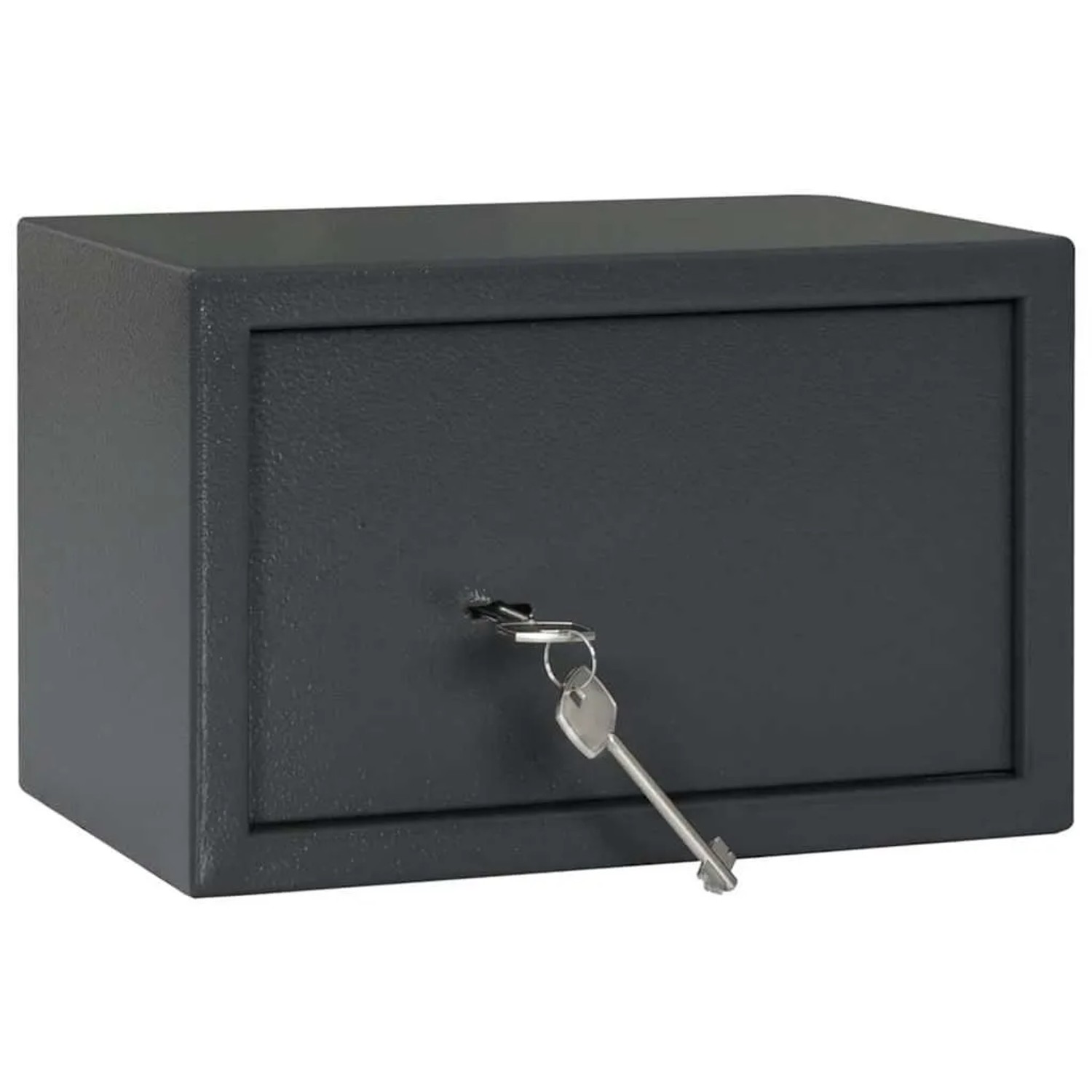DELUKE Tresor KODO Mit Schloss Dunkelgrau 31x20x20cm Stahl Safe Tresor Für Zuhause Stahltresor Für Wertsachen