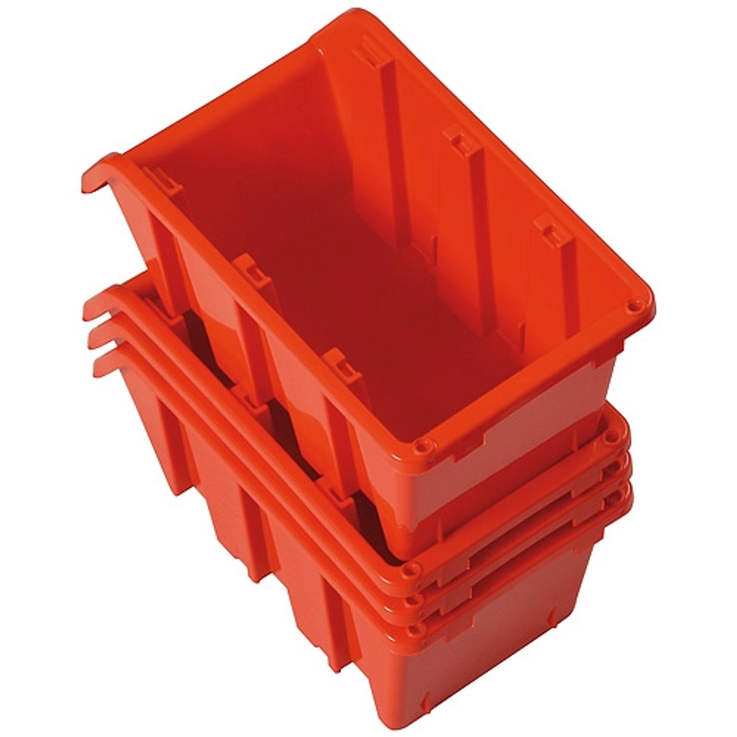 PROREGAL Sichtlagerkasten aus Kunststoff Rot BxHxT 6x8x11,5cm5 Stück günstig online kaufen