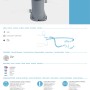 Bestway Flowclear Filterpumpe für Pools, 2.006 l/h Leistung. Inklusive Filter und Schläuchen.