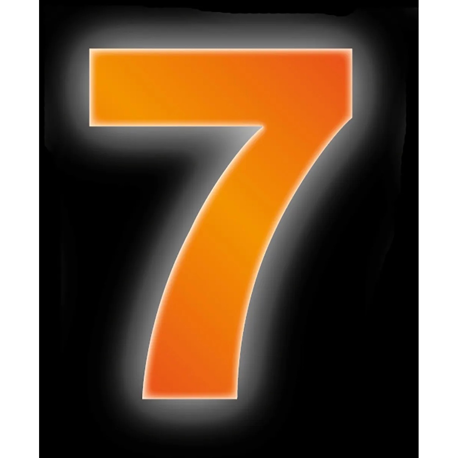 Conacord Klebezahl 7 Reflektierend 8 cm Orange günstig online kaufen