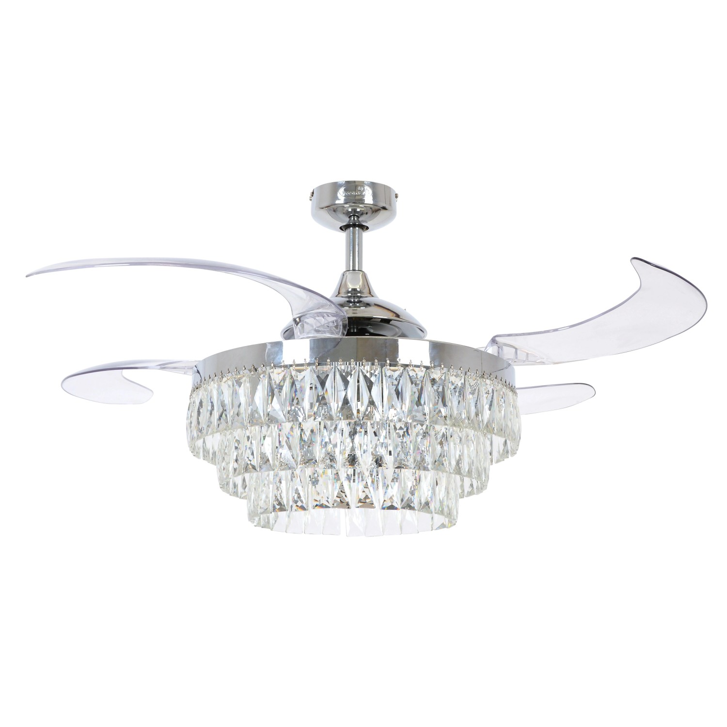Beacon Deckenventilator mit Licht Fanaway Veil chrom leise günstig online kaufen