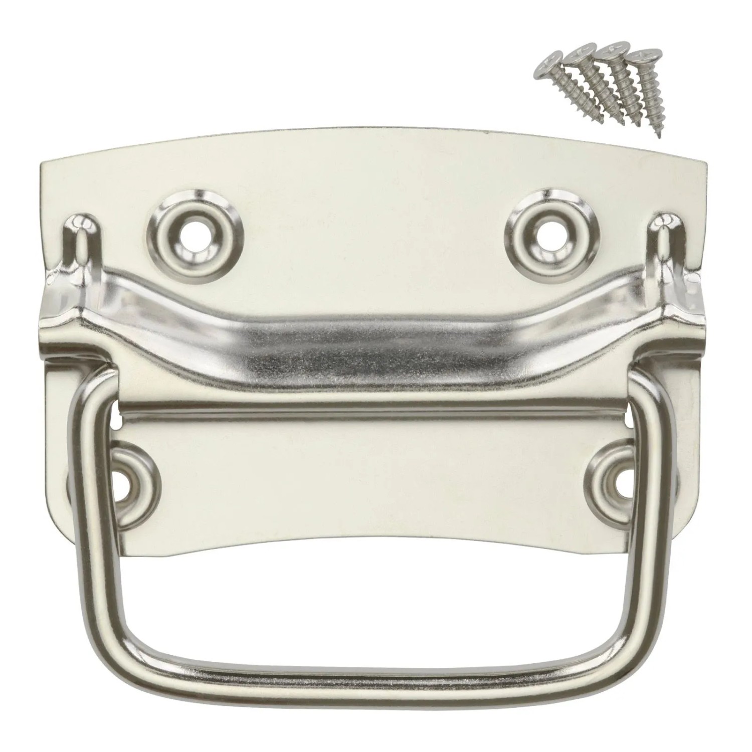 SOTECH 1 Paar Kistengriffe 120x 80 mm Stahl Silber Vernickelt