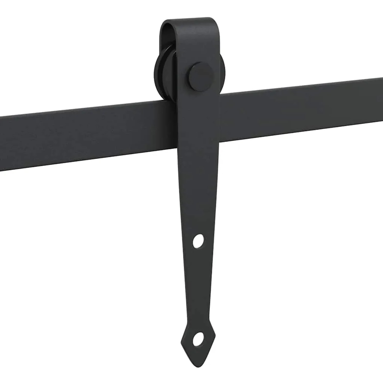 vidaXL Schiebetürbeschlag Set, 200 cm, Karbonstahl, für Schranktüren.