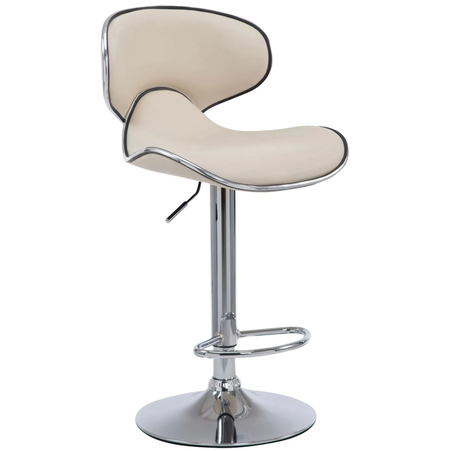 CLP Barhocker Las Vegas V2 Creme/Chrom