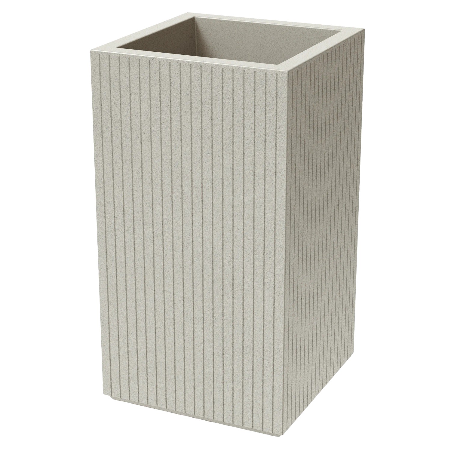 Prosperplast Blumentopf Coro Square Hoch 40 cm x 40 cm x 70 cm Sand
