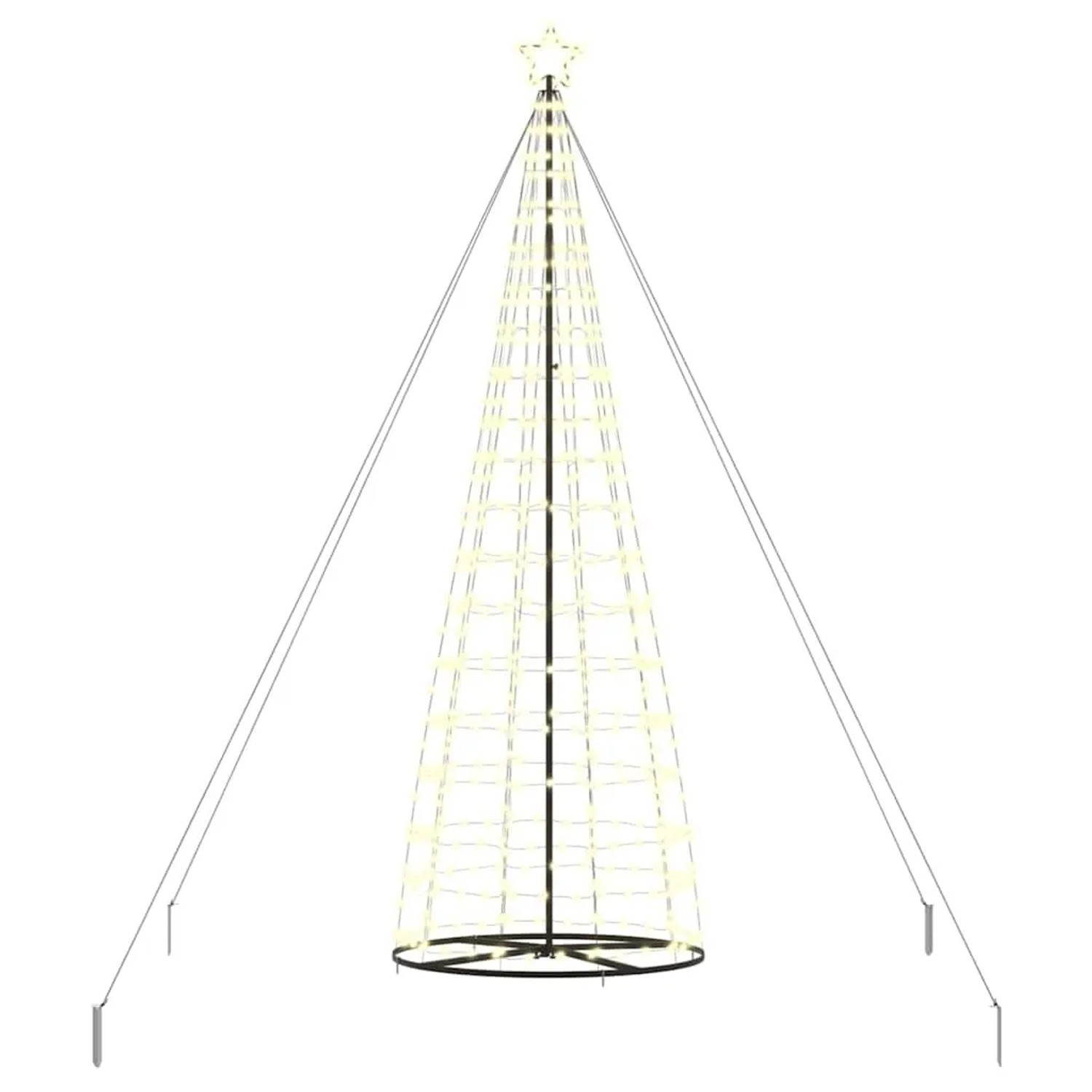 vidaXL LED Weihnachtsbaum mit 800 LEDs Warmweiß 400 cm Eisen 42018761