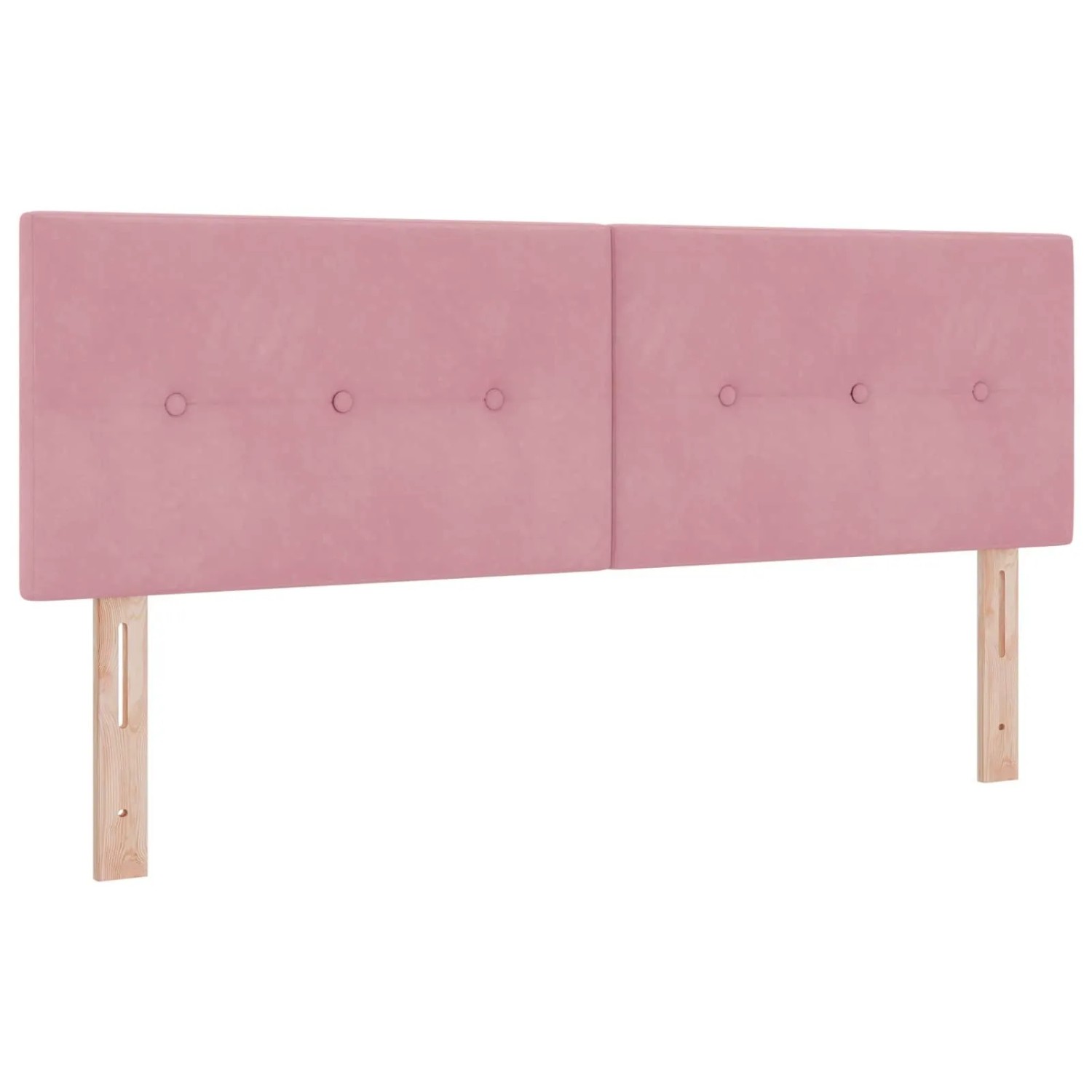 vidaXL LED Kopfteil mit LED-Lichtleisten Rosa 160 cm Polyester 3338147