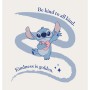 Komar Wandbild Stitch Kindness, 40x50 cm, mit dem blauen Stitch und Herz als Wanddekoration.