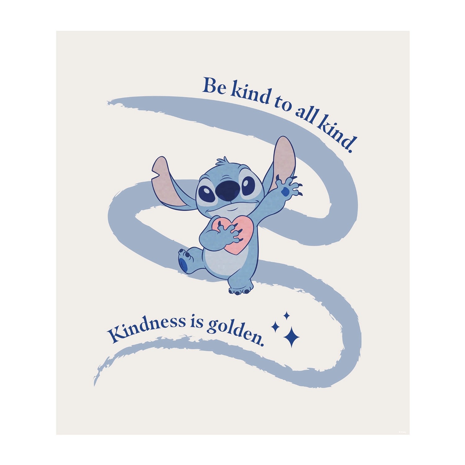 Komar Wandbild Stitch Kindness 40 cm x 50 cm