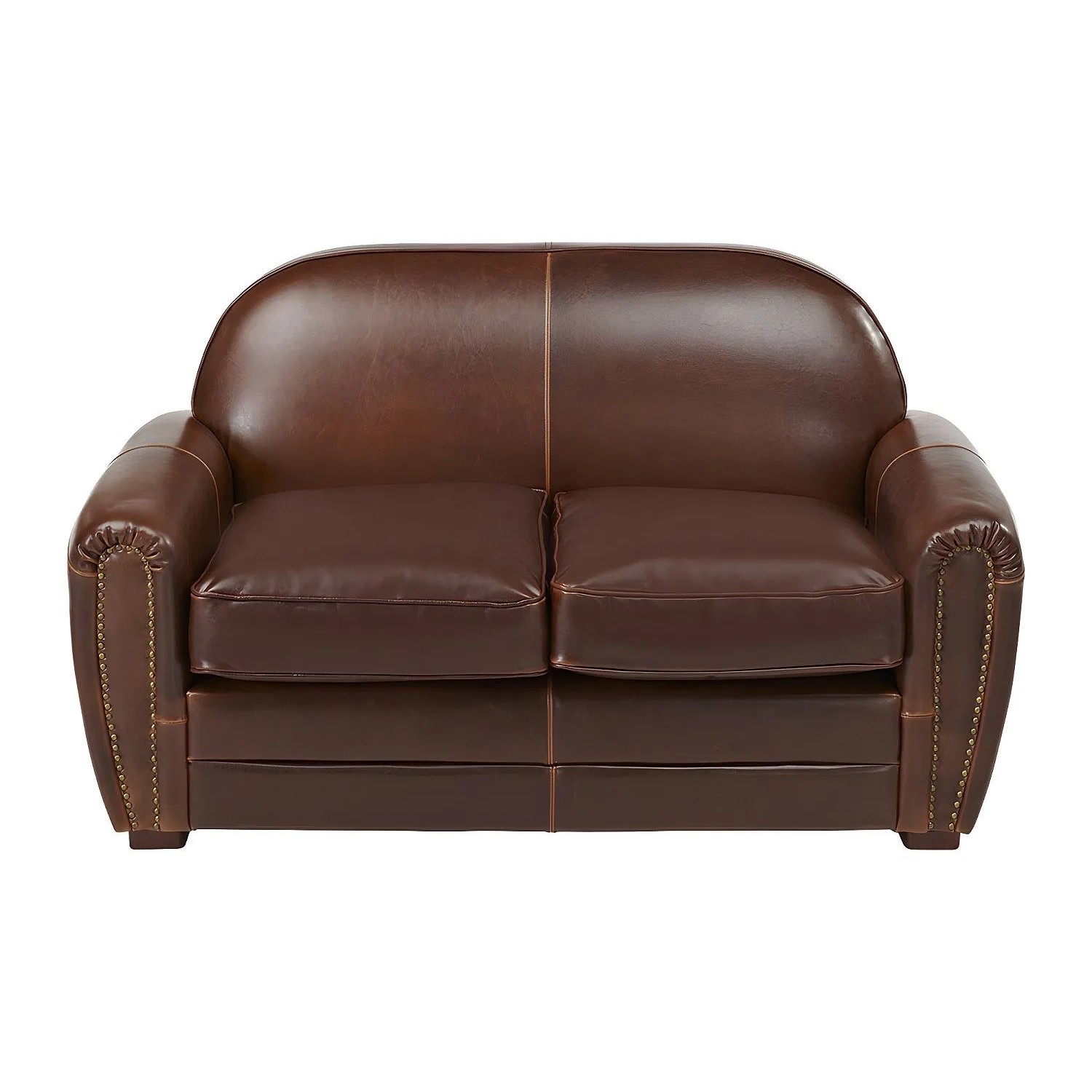 Vente-unique Sofa Ohne Schlafmöglichkeit Baudoin Schokoladenbraun 150 cm