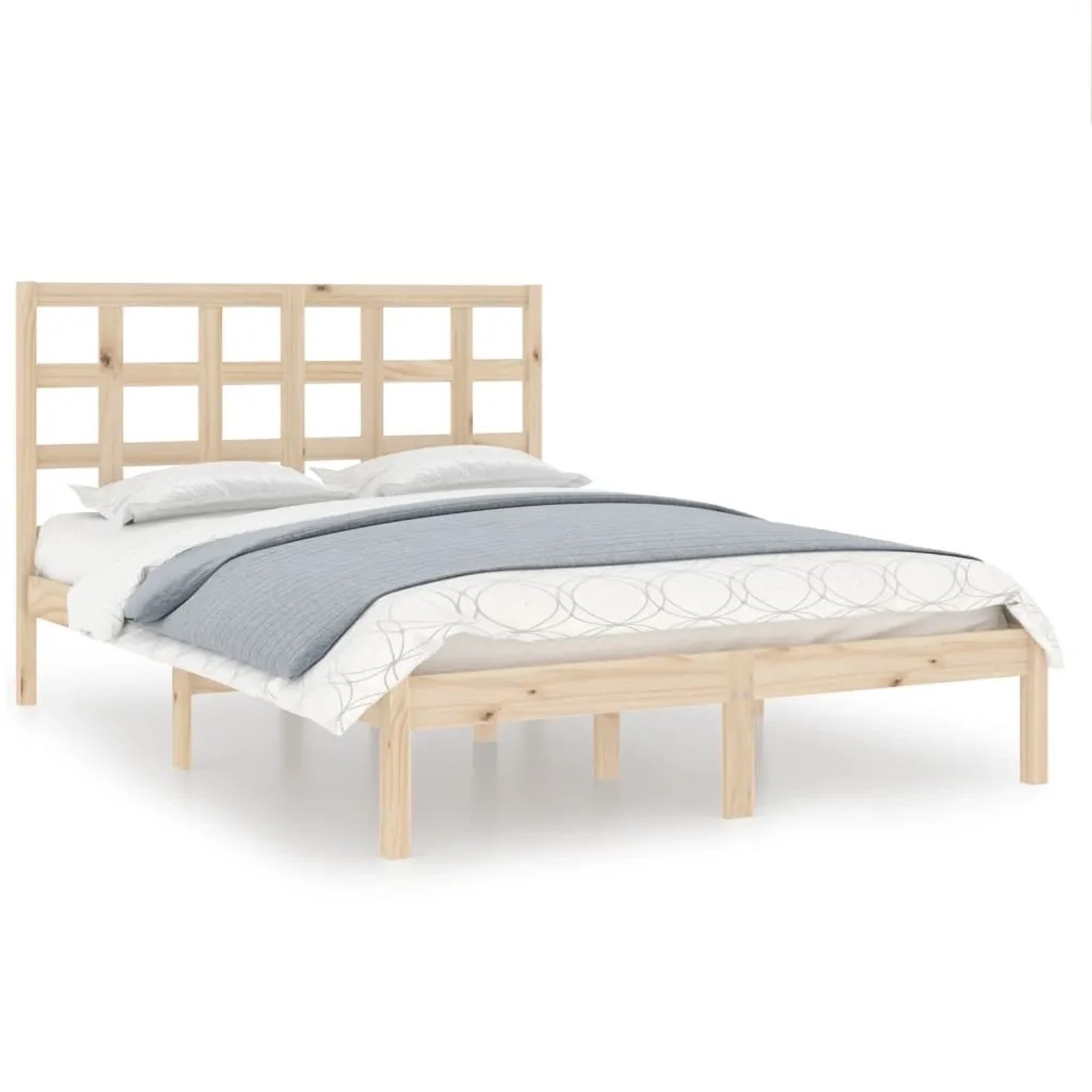 vidaXL Massivholzbett 120x190 cm 4FT Small Double1084141
