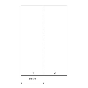 ESTAhome Fototapete Halbhohe Wandverkleidung Mintgrün, 100x279cm, Detailansicht der Paneele.