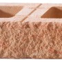 Bruchsteinmauer Grundelement in Sandsteinfarben, 50x25x15 cm, für Mauersysteme im Garten.