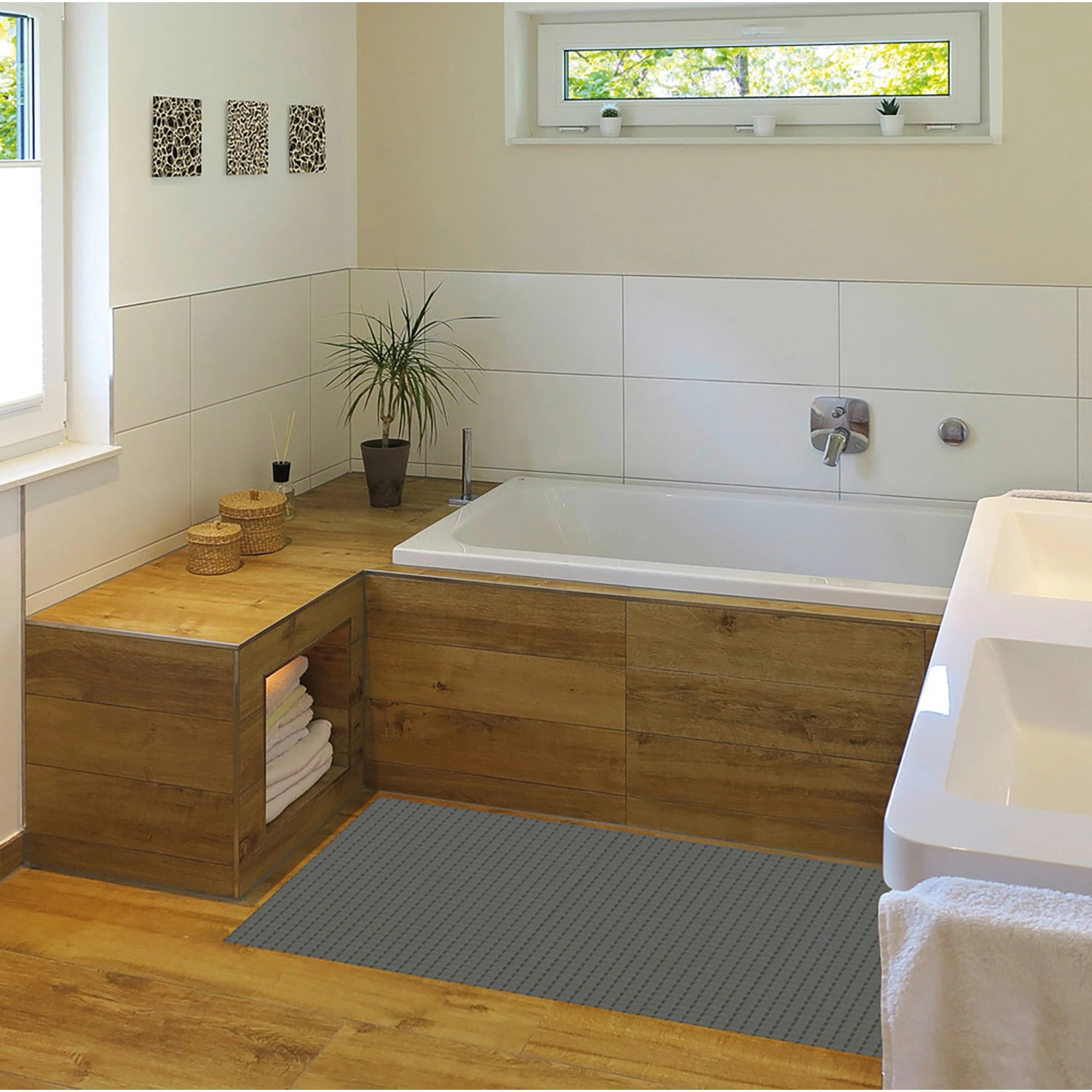 HUBDECO Bodenschutzmatte 'Korallenriff' 140x100 Cm - Schutz Vor Kratzern Unter Stühlen