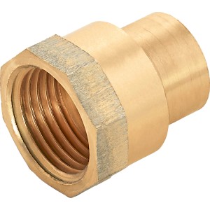 Löt-Übergangsmuffe aus Rotguss, 25 mm, für Trinkwasser- und Heizungsanlagen.