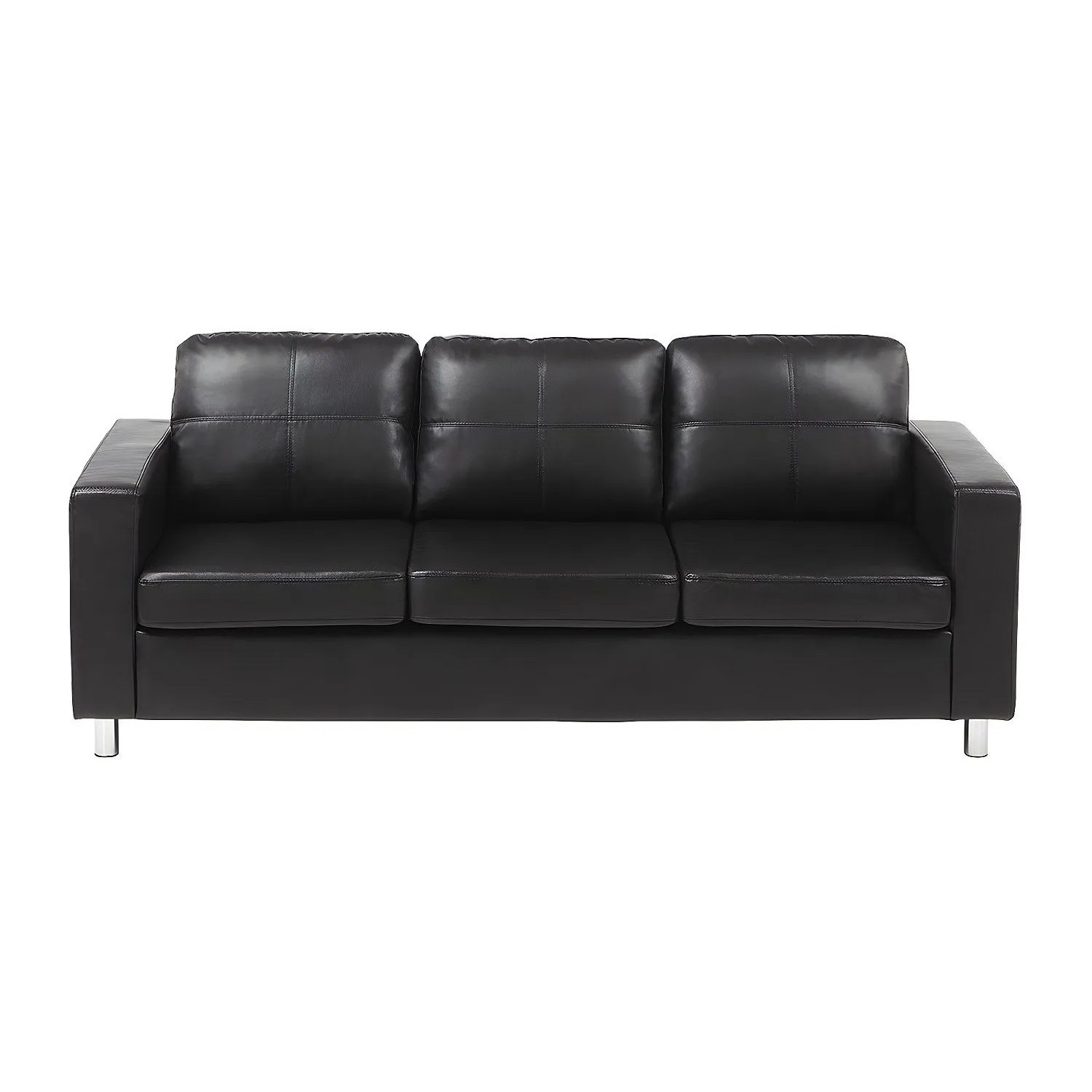 Vente-unique Sofa Ohne Schlafmöglichkeit Ackley Schwarz 196 cm