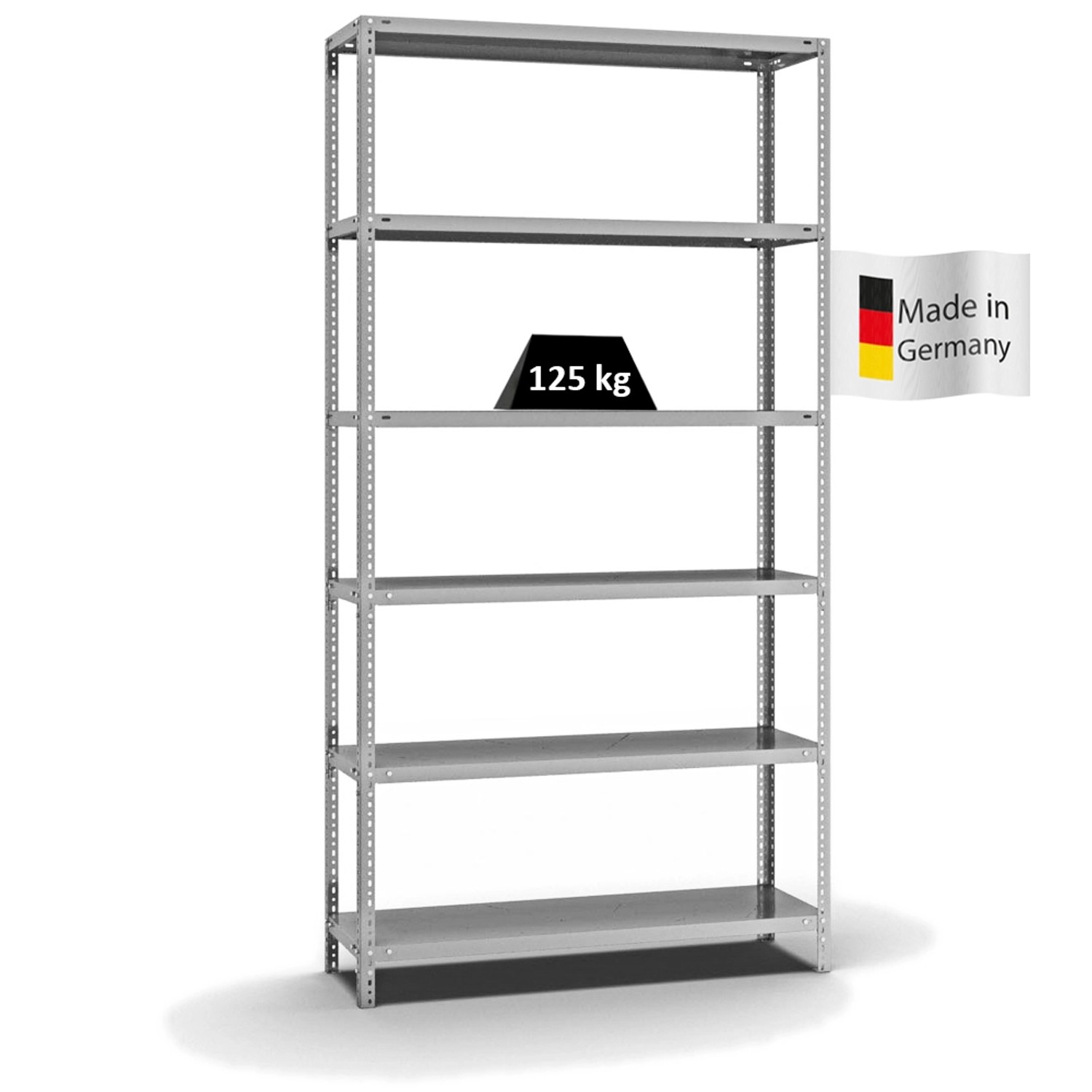 PROREGAL Fachbodenregal Schraubsystem Light-Duty Grundregal HxBxT 250 x 130 günstig online kaufen