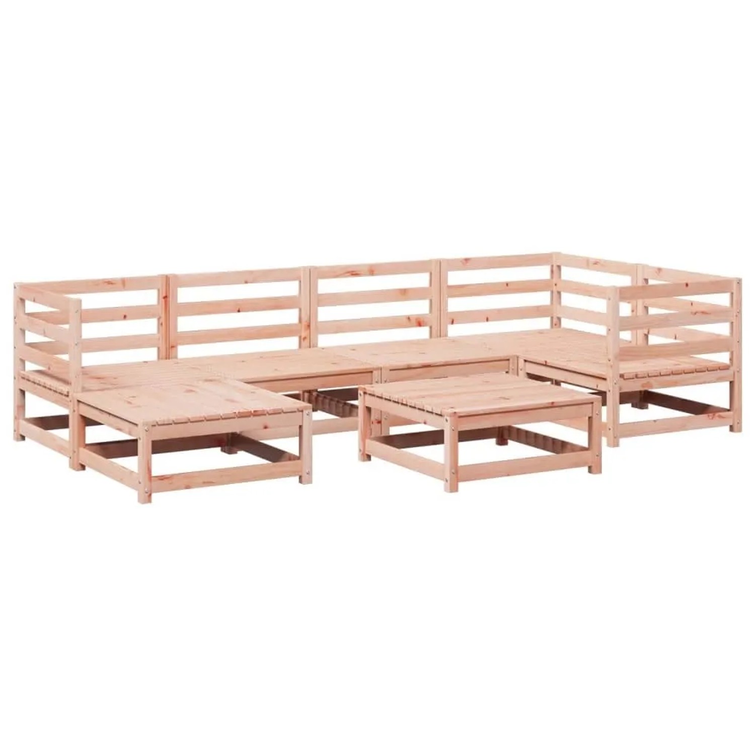 vidaXL 7 Tlg Garten-Sofagarnitur Massivholz Douglasie 3299532