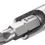 Detailaufnahme des Wera Kraftform Kompakt 27 Magazin-Schraubendrehers mit Bit.