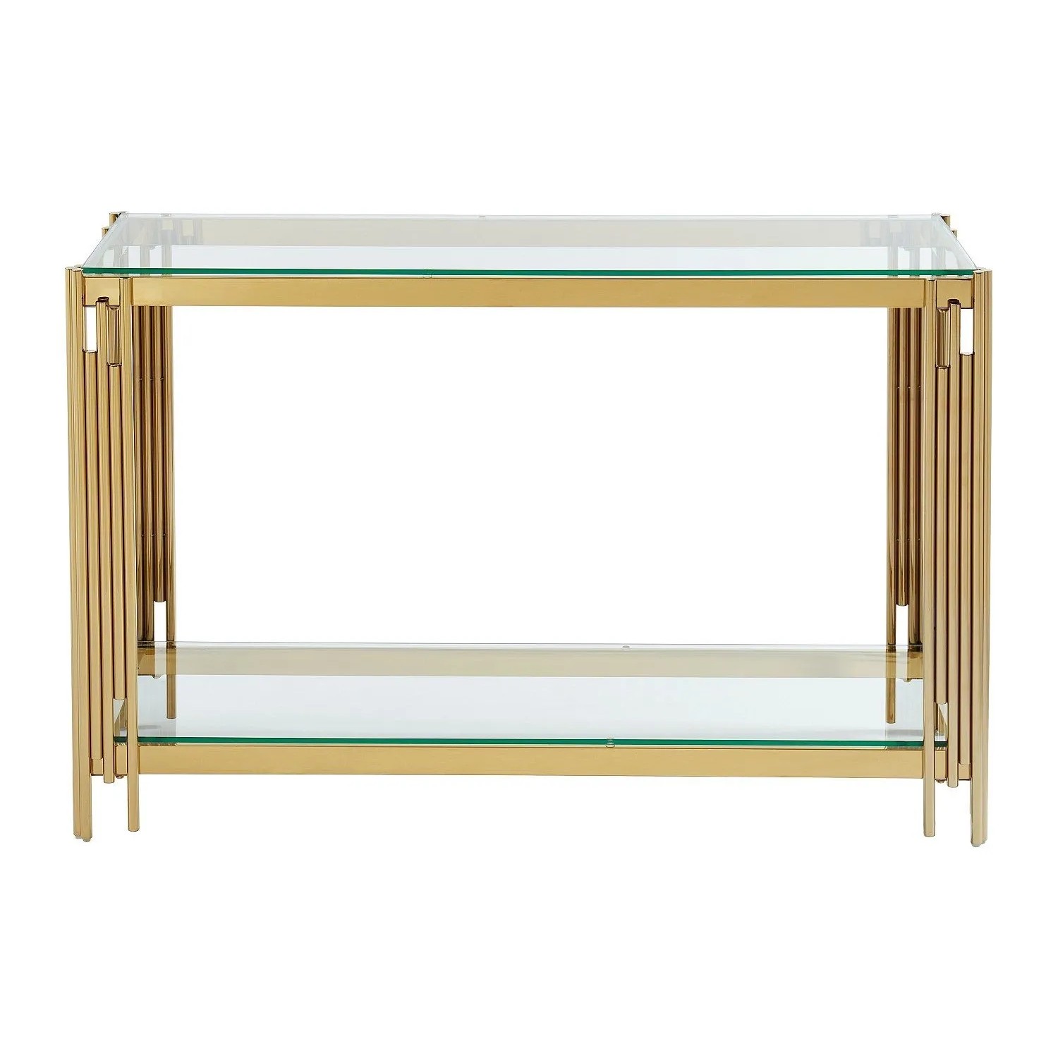 Vente-unique Konsolentisch Nomelano Goldfarben 123.5 cm