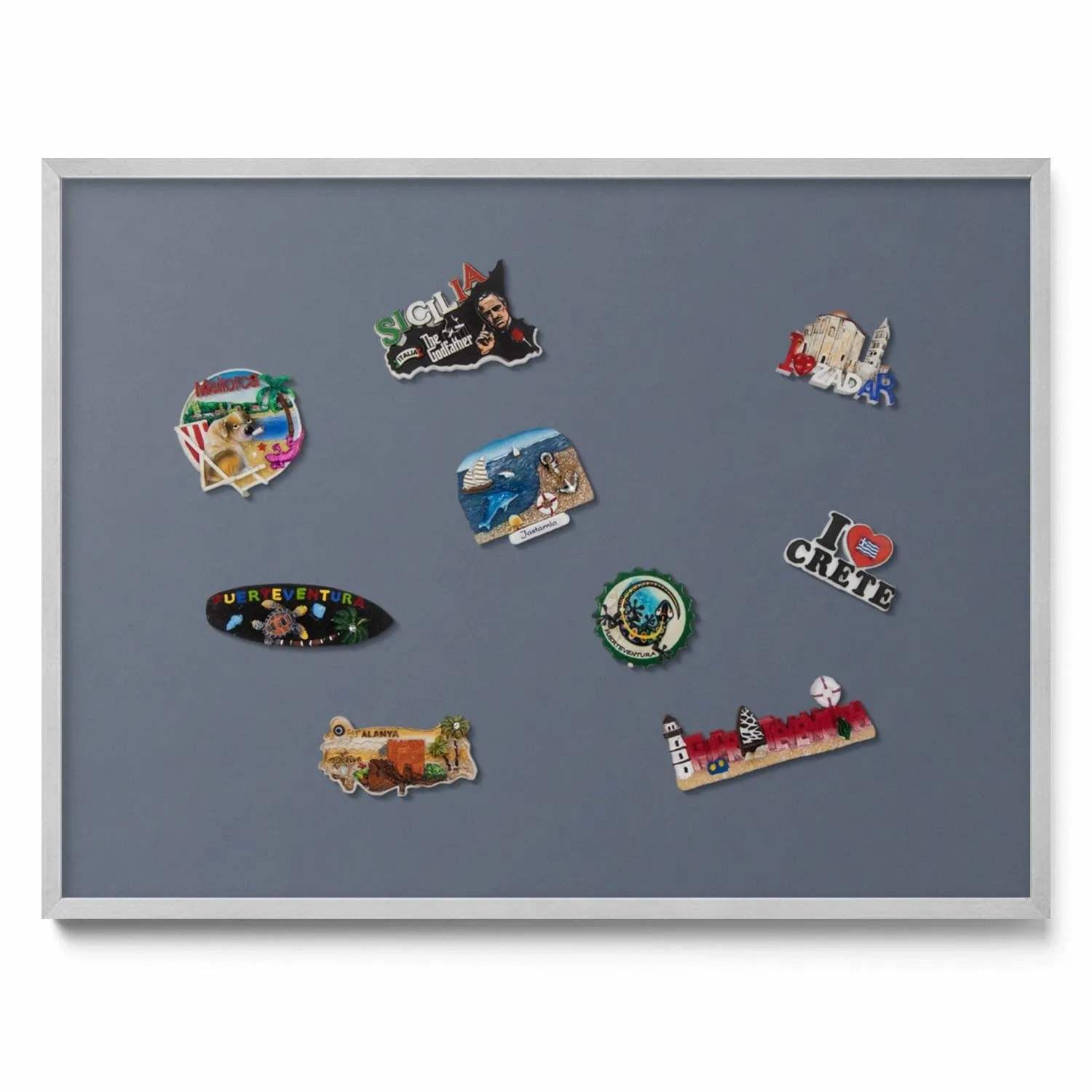 Tulup Magnettafel Magnetpinnwand Metall für Urlaubsmagnete Kühle Graue Farb günstig online kaufen