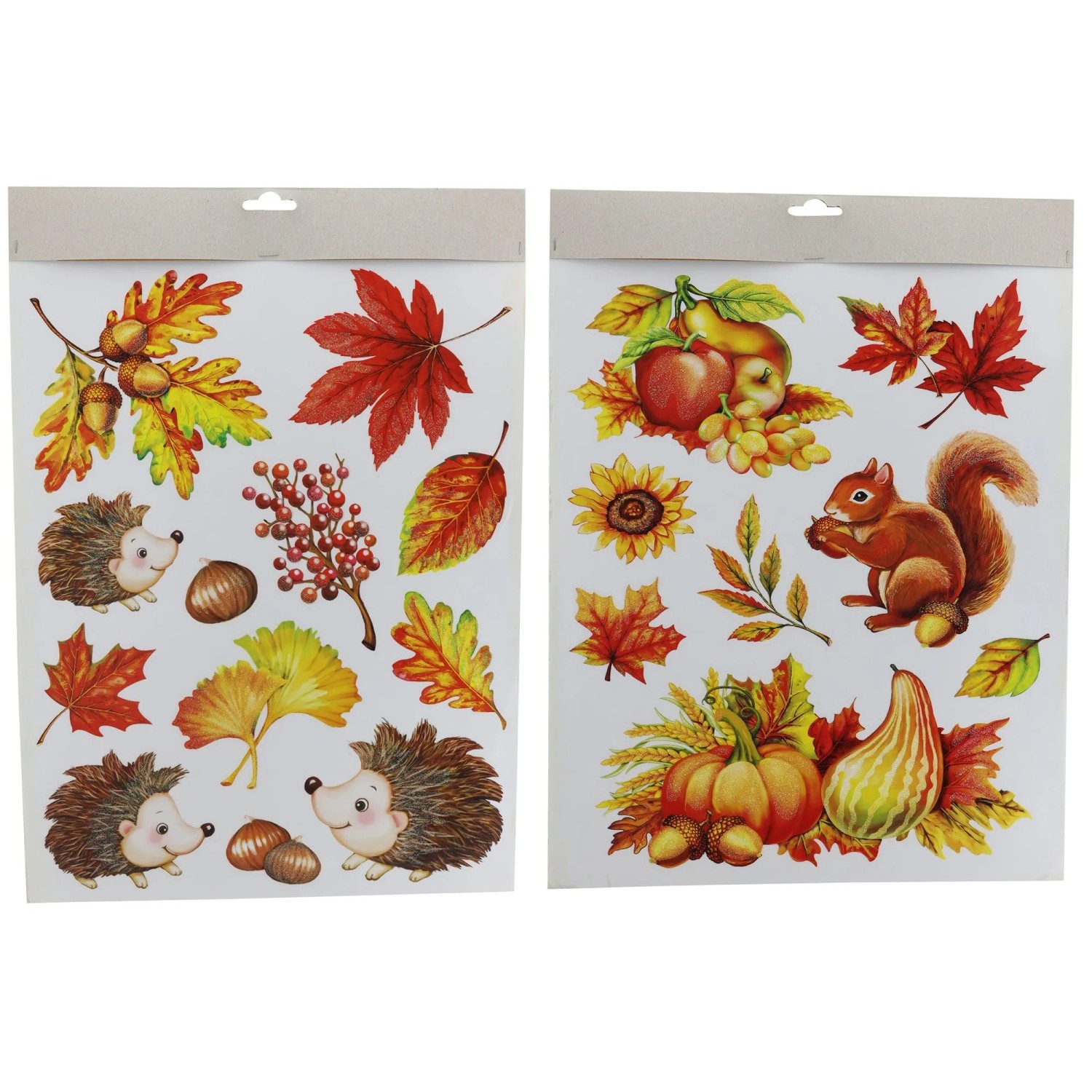 Herbst-Fensterbilder 37 cm Mehrfarbig