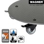Wagner Pflanzenroller GH 0630, Ø 38cm, schwarz, mit Rollen und Feststellbremse.