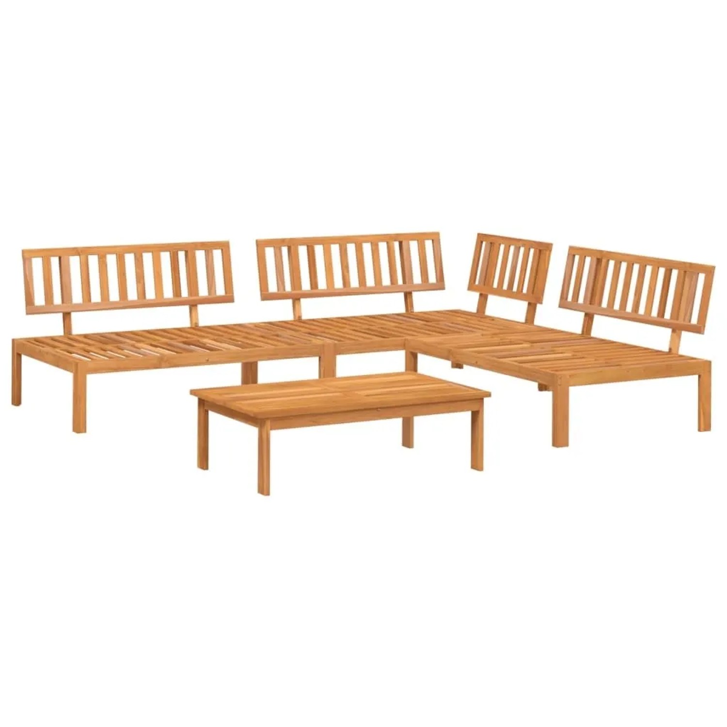 Thumbnail - vidaXL 4 Tlg Garten-Sofagarnitur aus Paletten Massivholz Akazie 3209429