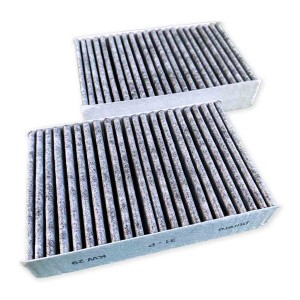 Zwei PURERO Aktivkohlefilter für Miele Dunstabzugshauben, Ersatz für DKF 31-P, Active Air Clean Filter.