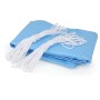 5er Set blaue Höfer Chemie Pool Winter Luftkissen, je 122x122x55cm, mit weißen Bändern.
