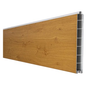 GroJa Basicline Einzelprofil in Asteiche Natur, 180x15 cm, für Sichtschutzzäune.