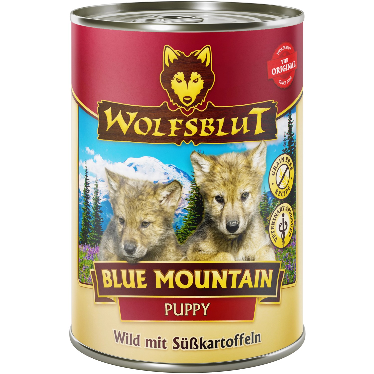 Wolfsblut Hunde-Nassfutter Blue Mountain Puppy Wild mit Süßkartoffeln 395 g